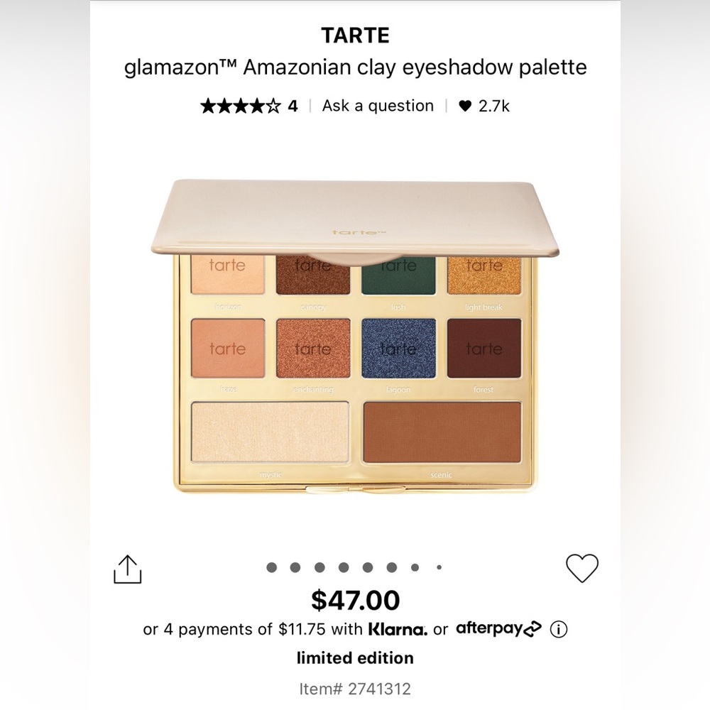 Tarte Glamazon Eyeshadow Palette